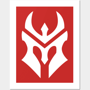 simple warrior icon Posters and Art